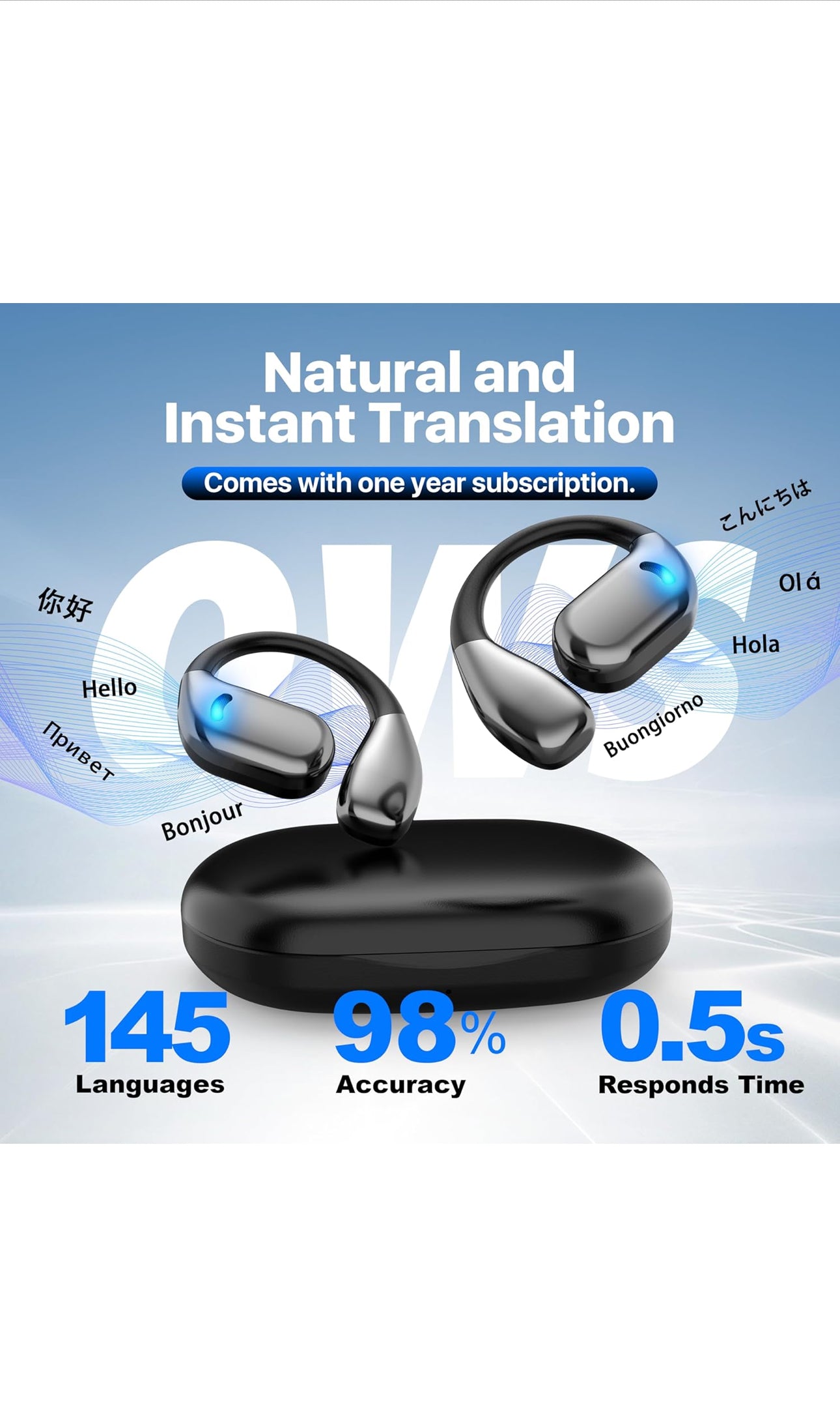 Kronix AI Translator Earbuds